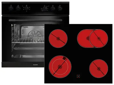 Produktbild von Oranier EHS131, Keramik, 4 Zone(n), Glaskeramik, Schwarz, Berührung, 59 cm