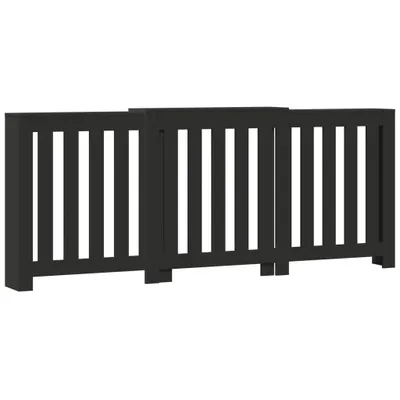 Obrázek produktu pro vidaXL Obložení radiátoru černé 205x21,5x83,5 cm materiál na bázi dřeva