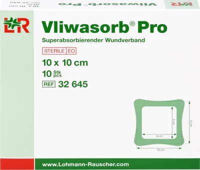 Obrázok produktu pre Vliwasorb Pro, sterilný, nelepivý 10 x 10 cm, balenie: 10 kusov | balenie (10 ks)