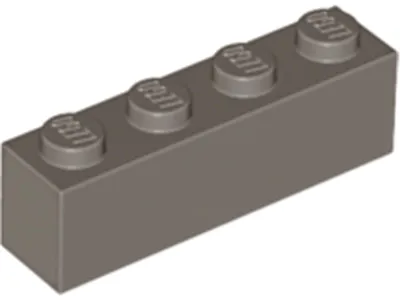 Produktbild von Lego® 250 Stück 3010 Stein Brick 1x4 Part Basic Steine 250 Dunkelgrau