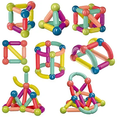 Produktbild von 42er-Set Magnetische Bauklötze für Kinder – SUPERBLOCK