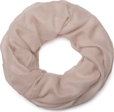 Produktbild von styleBREAKER Damen Loop Schal mit Glitzer-Effekt | Einfarbiger Schlauchschal aus weicher Viskose | Leicht & Elegant | 87 x 93 cm