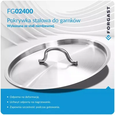 Produktbild von Forgast FG02400 Edelstahldeckel 40 cm für Töpfe