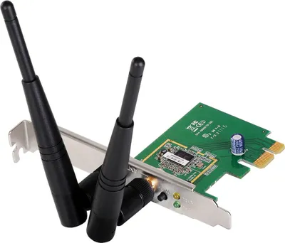 Produktbild von Edimax EW-7612PIn V2, Eingebaut, Kabellos, PCI Express, WLAN, 300 Mbit/s, Schwarz, Grün, Silber