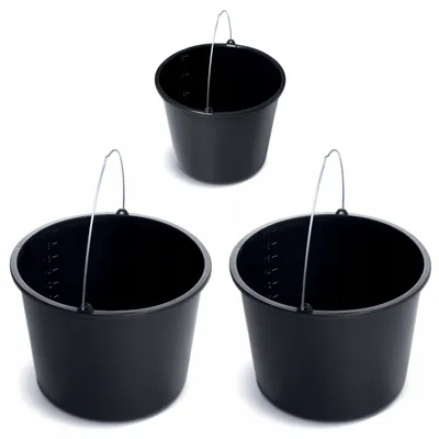 Produktbild von DIKEL 3er Set Baueimer 2x20L + 12L robuster Kunststoff