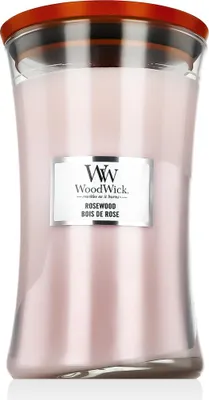 Image de Bougie Parfumée WoodWick Large Rosewood - 18 cm / ø 10 cm