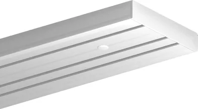Image de Rail à rideaux - Blanc - Kit complet avec accessoires 90cm 3 voies