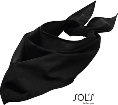 Produktbild von SOLs 01198 | Bandana - Einheitsgröße: 62 x 62 x 80 cm - Farbe: Black - Größe: 62 x 62 x 80 cm