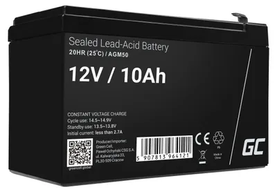 Obrázok produktu pre Green Cell AGM50 UPS batéria VRLA AGM 12 V 10 Ah