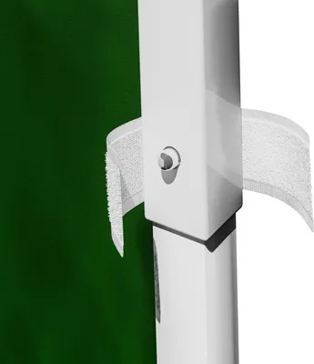 Productafbeelding van Zijkanten voor een groene pergola van 3x3 meter, 2 stuks, met rits en raam