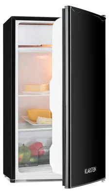 Image de Klarstein Alleinversorger - Réfrigérateur, , congélateur, 5 niveaux de température, 2 clayettes en verre, porte interchangeable, capacité : réfrigérateur 90 L, noir