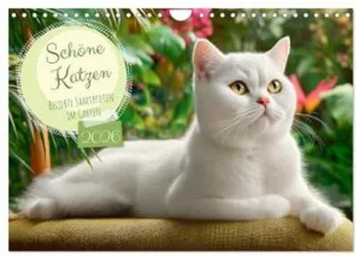 Produktbild von Schöne Katzen. Beliebte Samtpfoten im Garten (Wandkalender 2026 DIN A4 quer), CALVENDO Monatskalender