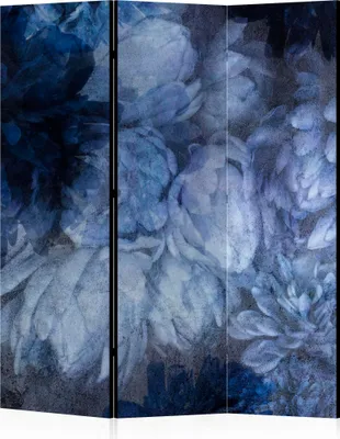 Produktbild von LUMASOUL Paravent doppelseitiger, Paravent Raumteiler Innen, Blumen Motiv, 135x172 cm