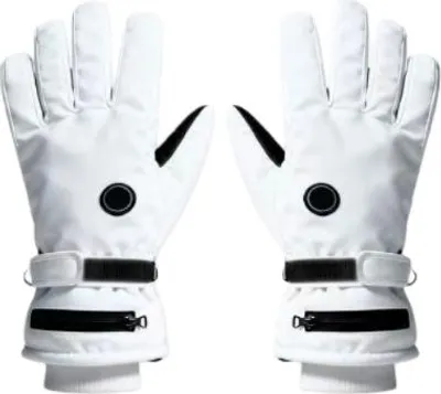 Produktbild von INF Wiederaufladbare beheizbare Touchscreen Handschuhe für Wintersport Weiß