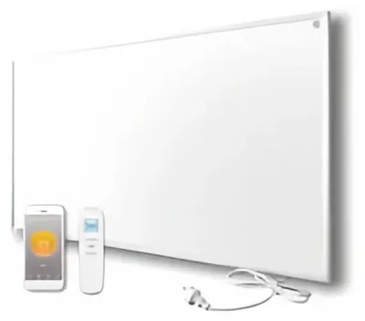 Immagine prodotto di Pannello riscaldante a infrarossi - Riscaldatore elettrico da parete - Grafene - 850 W - Termostato - Silenzioso - A risparmio energetico - Spina UE