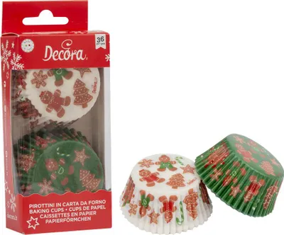 Obrázek produktu pro Papírové košíčky na muffiny 36ks vánoční