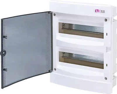Immagine prodotto di Distributore da incasso 24 moduli IP40 porta trasparente ECM24PT-s
