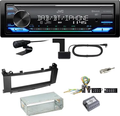 Produktbild von JVC KD-X482DBT Bluetooth DAB Einbauset für Mercedes A B Klasse W245 W169