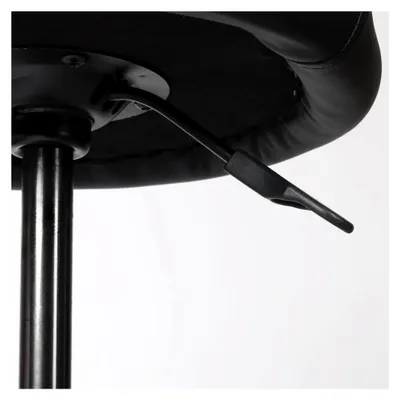 Produktbild von Ergonomischer Bürostuhl | Settle | Höhenverstellbarer Wackelhocker | 40-60 cm | Schwarze Sitzfläche | Schwarzes Gestell | Ergonomischer Bürohocker