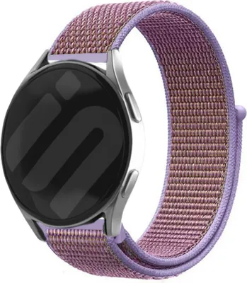 Produktbild von Strap-it Samsung Galaxy Watch 6 - 40mm Nylon Armband (Lila)