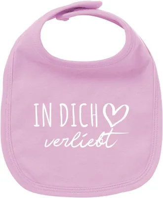 Produktbild von Huuraa Unisex Babylatz In dich verliebt Geschenk Babypink  Baumwolle In dich Mitbringsel