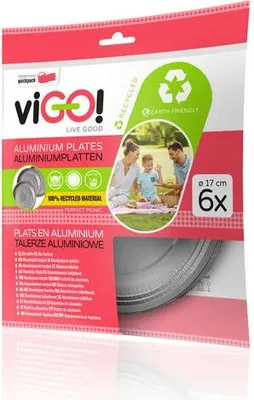 Obrázok produktu pre VIGO! Tanier ALU ? 17CM, 6 KS