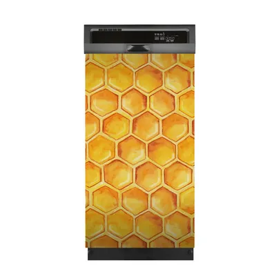 Produktbild von Aufkleber sticker 45x80 cm Dekorative folie Spülmaschine - Wabe Honig