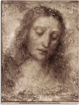 Produktbild von ARTland Leinwandbild Das Antlitz Christi. Größe: 60x80 cm