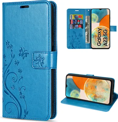 Produktbild von Hülle für Samsung Galaxy A23 5G Schutzhülle Handy Tasche Handyhülle Flip Etui Blau