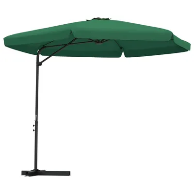 Image de vidaXL Parasol avec mât en acier 300 cm vert
