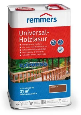 Produktbild von 2,5L Remmers Universal Lasur nussbaum