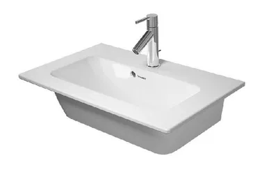 Produktbild von Duravit Möbelwaschtisch Compact Me by Starck 63x40cm, we s-matt, WG, m HL, ÜL, HLB