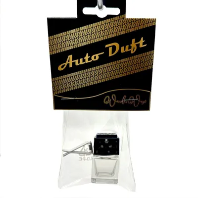 Produktbild von WonderWax Autoduft Clip Quadrat mit Ornament 10 ml Schwarz|Klar|Black Sand & Beach|Innenraum Deko Parfüm Car Scent Baum Geruch Luxus Aufhänger