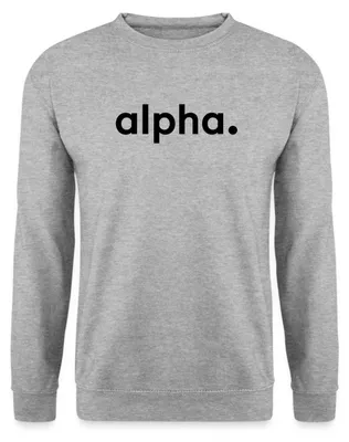 Produktbild von Spreadshirt Stromberg Firmenschriftzug von Alpha Uni Pullover, M, Weißgrau meliert