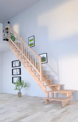 Produktbild von Pertura Wangentreppe Atanas Buche Leimholz Unbehandelt Ohne Setzstufen Seitenwange buche 1/4-gewendelt unten links 80 cm