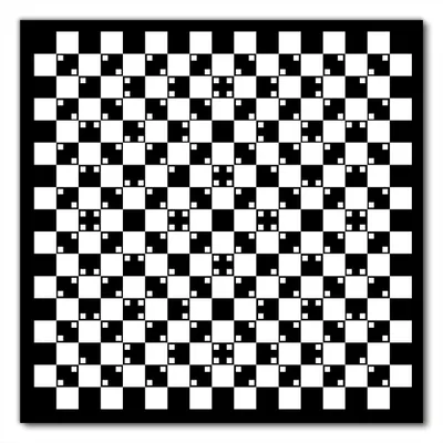 Produktbild von Wallario selbstklebende Möbelfolie/ Tischdecke für Innen und Außen, Größe: 60 x 60 cm - Optische Täuschung - Illusion - schwarz weiß