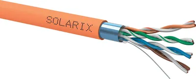 Image de SOLARIX Instalační kabel Solarix CAT5E FTP LSOHFR B2ca-s1,d1,a1 500m/cívka SXKD-5E-FTP-LSOHFR-B2ca