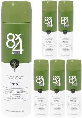 Produktbild von 6er Pack 8x4 Men WILD OAK 150ml | 48h Deodorant Spray