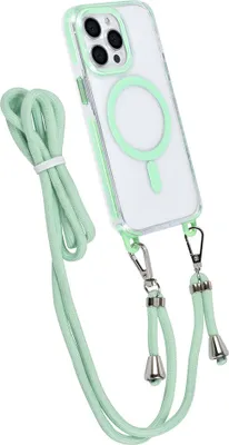 Produktbild von TUNIQ iPhone 13 Pro Back cover case - neck cord - magsafe - Green