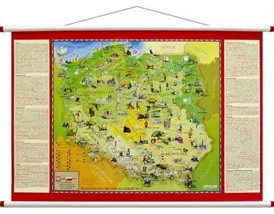 Zdjęcie produktu dla Mapa ścienna Polska Młodego Odkrywcy