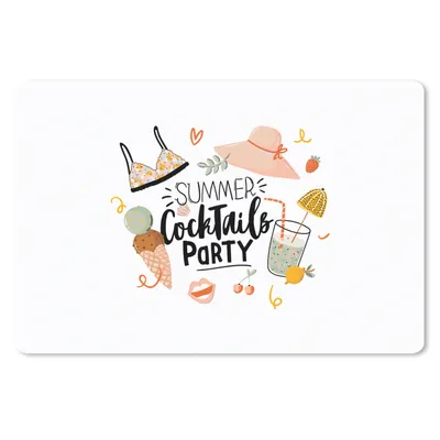 Produktbild von MuchoWow® Mauspad Mousepad Sommer - Cocktail - Bikini 27x18 cm - Mousepads - Maus Mat - Pad - Mausunterlage - Büroartikel - Desk Matten