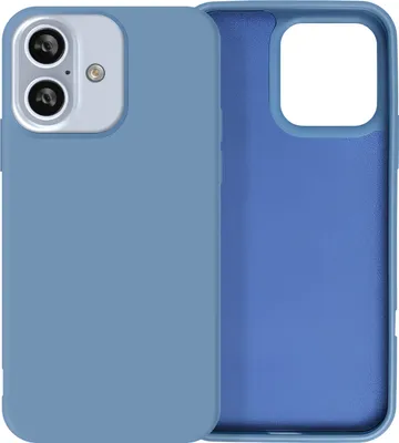Produktbild von Avizar, Halbsteife Silikon Handyhülle für Apple iPhone 16 Plus, Hellblau