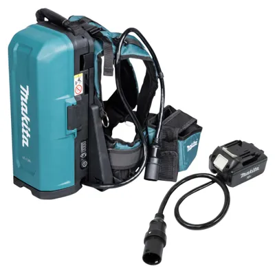 Image de Sac à dos pour batterie Makita PDC 01 36 V (2x 18 V) + adaptateur de batterie 18 V (191A59-5) Solo - sans batterie, sans chargeur