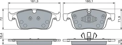 Image de Pads De Frein Volvo P. Xc60 2.0-3.2 10-17