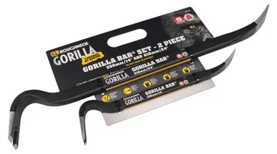 Produktbild von Roughneck Brecheisen-Set 2-teilig Gorilla Bar, Nageleisen, Brechstange 14" + 24"