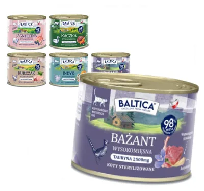 Produktbild von Baltica Aromen der Regionen Mischung der Geschmacksrichtungen 6x185g Getreidefreies Nassfutter für sterilisierte Katzen