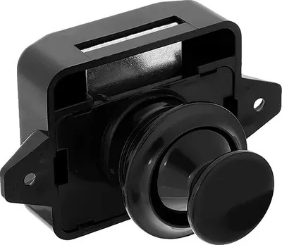 Obrázok produktu pre Zámka s tlačidlom, typ zámky na skrinku, otvor 20 mm, veľká, čierna