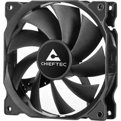 Produktbild von Chieftec ZF-1225PWM, Ventilator, 12 cm, Schwarz