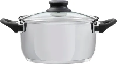 Immagine prodotto di Casseruola in acciaio inox 22 cm con coperchio Lima DOMOTTI