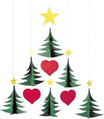 Produktbild von Flensted Mobiles Christmas Trees 6, Zimmerdecke, Karton